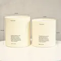 Set of 2 cream matte round flower hugging buckets with English text and dimensions - Large 18.5*16.5 Small 16.5*15.5cm / Milkshake