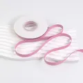 Premium pink double-sided matte ribbon roll for elegant gift wrapping and flower decoration - 1.0cm x 20 Yards / Pink Purple