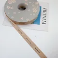 Beige grosgrain ribbon with Special Day print for elegant gift and bouquet wrapping - Special Day / 1.5cm x 50 Yards / Milk Tea Coffee