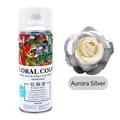 Professional Aurora Silver floral color spray for fresh flower arrangements and art - 450ml/Bottle / Aurora Silver