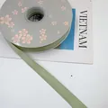 Sage green grosgrain ribbon featuring Special Day lettering for floral and gift wrapping - Special Day / 1.5cm x 50 Yards / Matcha Green