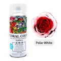 Professional floral color spray paint in Polar White finish for fresh flower dyeing and crafts - 450ml/Bottle / Polar White