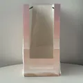 Sunset gradient flower bouquet gift bag with a large transparent window and handle - Large (2 Pack) / Pink Sunset