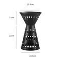 Soporte de plástico negro para ramos y forro para arreglos florales con dimensiones - Nuevo Estilo Negro Medio / 1 Pieza / Negro