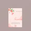 Bloemen inpakpapier voor lerarendag met perzikmotieven en poëtische Engelse teksten - Stijl A / 10 Stuks/Pak (36*50cm)
