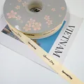 Cream grosgrain ribbon with Special Day text for gift and flower bouquet packaging - Special Day / 1.5cm x 50 Yards / Beige