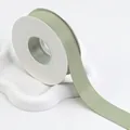 Elegant sage green matte double-sided ribbon roll for luxury gift wrapping and DIY crafts - 2.5cm (20 Yards) / Cream Green