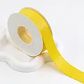 Vibrant yellow double-sided matte ribbon for gift wrapping and floral decor - 2.5cm (20 Yards) / Yellow Moon