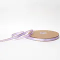 Premium 1cm lavender satin ribbon with gold edge for bouquet and cake gift packaging - 1.0cm * 100 Yards / Light Purple (Gold Edge)