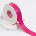 Vibrant fuchsia double-sided matte satin ribbon roll for gift wrapping and DIY crafts - 2.5cm (20 Yards) / Raspberry