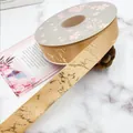 Premium 2.5cm champagne gold satin ribbon featuring elegant golden marble patterns - 2.5cm*25 Yards / Gold Champagne