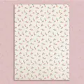 Elegant floral printed tissue wrapping paper for floral bouquets and gift packaging - Rose Tissue Paper (Yellow Base Pink Flower) / 50x70cm