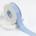 Premium double-sided light blue matte satin ribbon for elegant gift wrapping and floral design - 2.5cm (20 Yards) / Light Blue