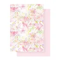 Carta da imballaggio con fiori acquerello rosa per bouquet fai da te per fioristi. - Carta Regalo Romantica Colorata Stile B / 10 Pezzi/Confezione