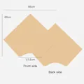 Waterproof ice cream shaped bouquet wrapping paper in nude color skin tone - Ice Cream Shaped Wrapping Paper / 86x68cm (5 Pieces/Pack) / Kraft Color