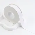 Premium white double-sided matte ribbon roll for gift wrapping and flower packaging materials - 2.5cm (20 Yards) / White