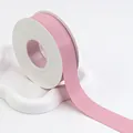 Dusty pink matte double-sided ribbon roll on white spool for gift wrapping and DIY projects - 2.5cm (20 Yards) / Pink Purple