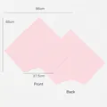 Minimalist pink waterproof ice cream shaped bouquet wrapping paper, size 86x68cm - Ice Cream Shaped Wrapping Paper / 86x68cm (5 Pieces/Pack) / Pink