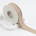 Elegant champagne beige double-sided matte ribbon roll for gift wrapping and floral design - 2.5cm (20 Yards) / Nude