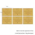 Mustard yellow thank you gift stickers for flower bouquet packaging, 30 pieces - Concrete Manifestation of Love Sticker / 9x7cm (30 Pieces/Pack) / Turmeric