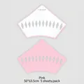 Professional pink wave-edge butterfly flower wrapping sheet for floral design, 50x63.5cm - Sharp Corner Style / Pack of 5 / Pink