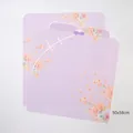 Light purple oriental cheongsam style floral wrapping paper for bouquet packaging - 10 Sheets Set / Qipao Style - Purple