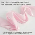 Elegant pink pearlescent satin fabric for DIY bows and floral bouquet decoration. - 1 Piece/Pack (1.5mx1y) / Light Pink