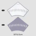 Papel de regalo floral morado 50x63,5cm bordes ondulados pack de 5 para ramos - Esquina Puntiaguda Púrpura / 5 Hojas/Paquete