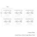 Minimalist Sweet Time flower packaging stickers in 9x7cm size for gift decoration - Sweet Time Quote Sticker / 9x7cm (30 Pieces/Pack) / White