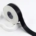 Premium black matte double-sided ribbon roll for elegant gift and cake packaging - 2.5cm (20 Yards) / Black