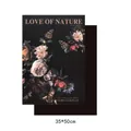 Carta da imballaggio per fiori stile pittura a olio scura Stile B 10 fogli 35x50cm pacco - Stile B / 10 Fogli/Confezione (35x50cm)