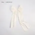 Elegant pearlescent cream fabric bow for DIY floral bouquet decorations 1.2M long - 2 Pieces/Pack (20cmx1.2m) / Beige