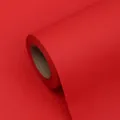 Premium solid bright red waterproof florist wrapping paper roll for bouquet packaging - In Roll / 58cmx8 Yards / Festive Red