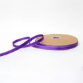 1cm purple satin ribbon with metallic gold edge for gift wrapping and floral decoration - 1.0cm * 100 Yards / Purple (Silver Edge)