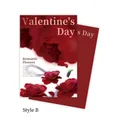Red rose pattern waterproof flower wrapping paper for Valentine's Day DIY floral arrangements - Style B / 10 Sheets Set