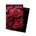 Waterproof floral wrapping paper with red rose design for Valentine's Day DIY gift - Style C / 10 Sheets Set