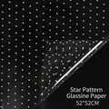 Premium star pattern waterproof cellophane bouquet wrapping paper 50 sheets 52x52cm - No.70 / 52x52cm (50 Sheets/Pack)