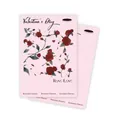 Elegant pink rose floral waterproof wrapping paper for Valentine's Day DIY flower crafts - Style D / 10 Sheets Set