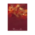 Artistic dark red wrapping paper with gold firework texture and romantic English text - Style C / Pack of 5