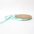 1cm mint green satin ribbon with silver metallic edge for gift wrapping and floral design - 1.0cm * 100 Yards / Teal (Silver Edge)