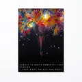 Colorful fireworks theme wrapping paper for Valentine's Day flower bouquet arrangements - Style D / Pack of 5