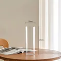 Modern clear cylindrical acrylic flower vase with 10x30cm dimensions for home decor - Straight Cylinder Style (Acrylic Awakening Straight Bucket) / 10x30cm / Clear