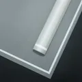 Minimalist gray matte flower wrapping paper with white border, semi-transparent design. - 57*57cm (20 Sheets/Pack) / White