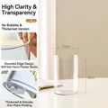 Large transparent acrylic cylinder vase for flowers, 15cm diameter by 20cm height - Straight Cylinder Style (Acrylic Awakening Straight Bucket) / 15x20cm / Clear