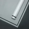 Minimalist gray frosted wrapping paper with dark border for flower bouquets - 57*57cm (20 Sheets/Pack) / Black