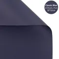 Carta da imballaggio floreale blu classico impermeabile, confezione da 20 fogli - 50*52cm (20 Fogli/Confezione) / Blu Classico