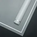 Minimalist grey frosted flower bouquet wrapping paper with elegant white border design - 57*57cm (20 Sheets/Pack) / Silver