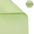 Carta da imballaggio per fiori impermeabile verde cipolla, 50x52cm 20 fogli per pacco - 50*52cm (20 Fogli/Confezione) / Verde Scalogno