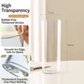 Transparent cylindrical high borosilicate glass vase, 40cm large floral vase - Straight Cylinder Style (Acrylic Awakening Straight Bucket) / 15x40cm / Clear