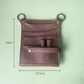 Professionelle braune Floristen-Werkzeugtasche aus Leder mit 19x15,5 cm Abmessungen - Leder Werkzeugtasche / 19x15.5cm
